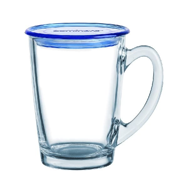 Luminarc New Morning Blue Mug With Lid 320ml