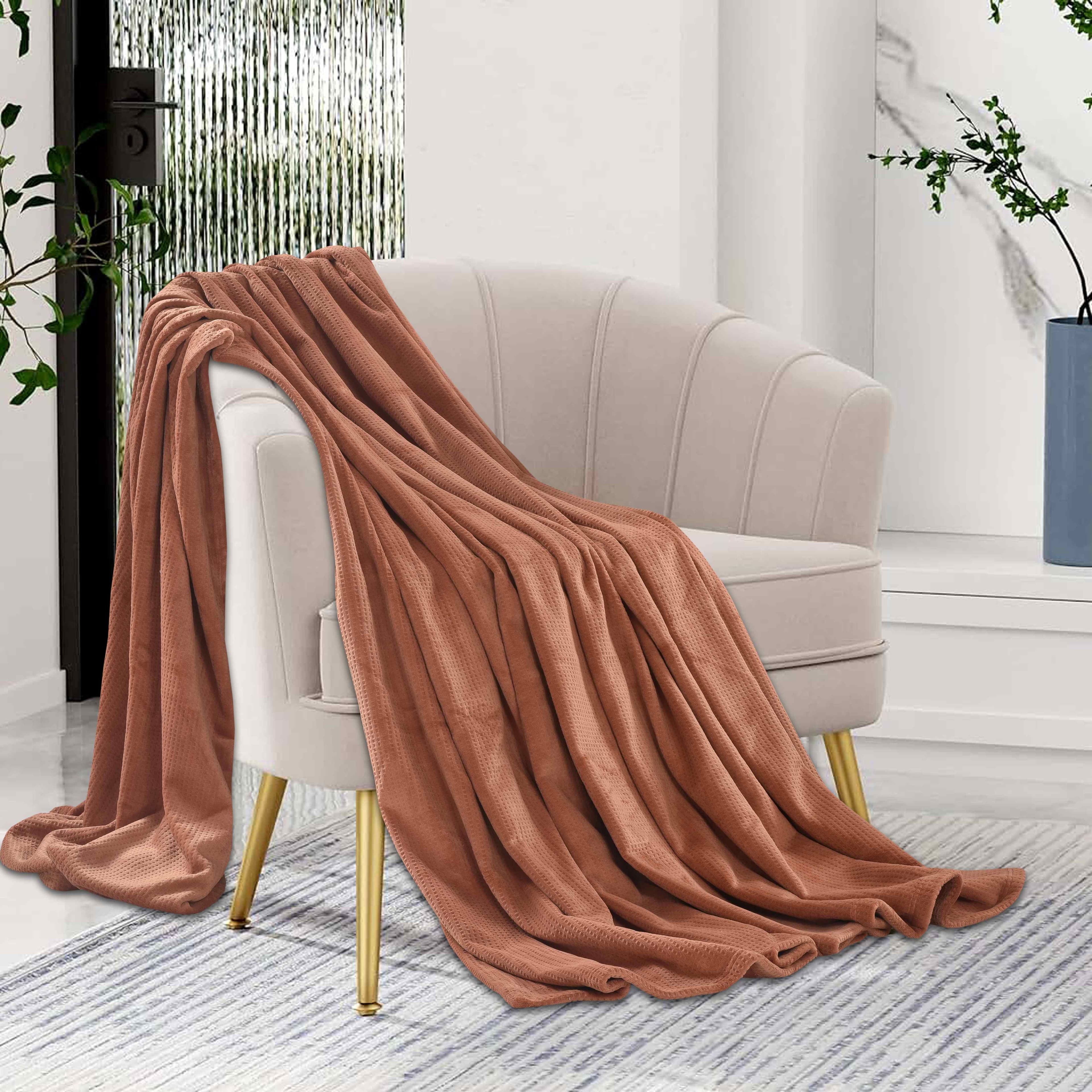 CANNON WAFFLE FLANNEL BLANKET TERA 240x220CM