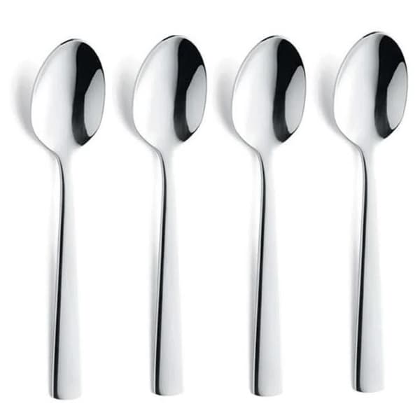 Amefa Neptune 4 Medium Tea Spoons on Hanging Card