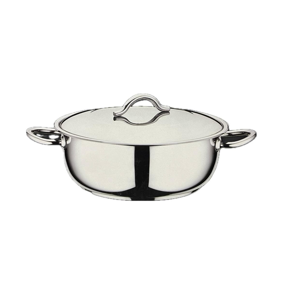OMS Stainless Steel Low Casserole with Lid 28 cm