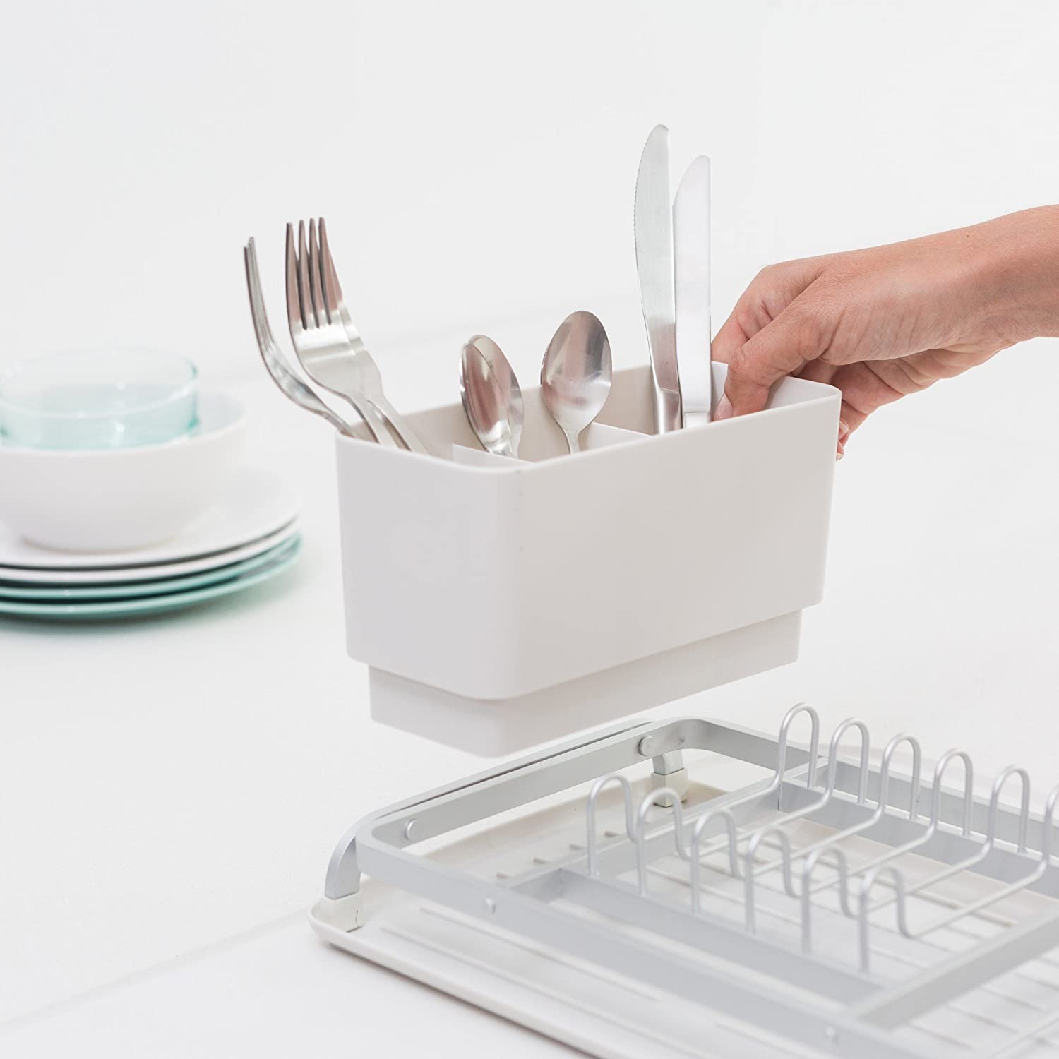 Brabantia Light Grey Large Dish Drying Rack + Reviews