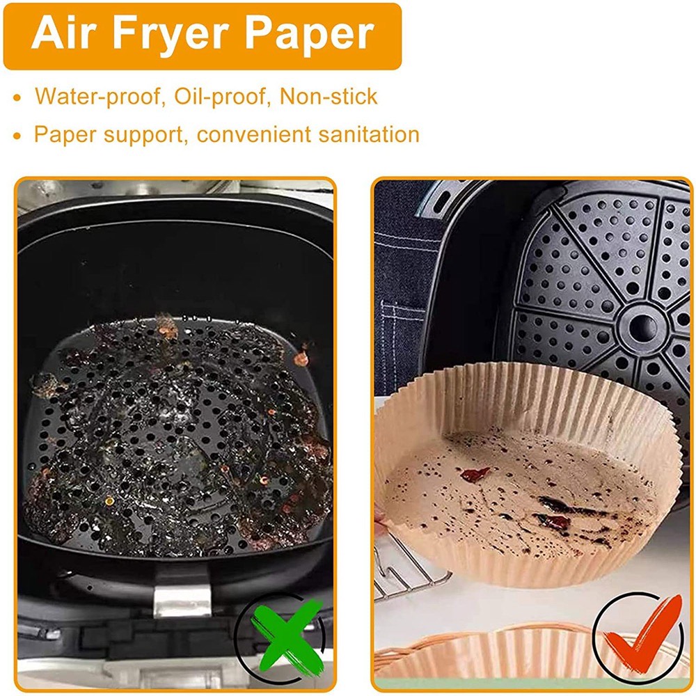 Mr. Chef Air Fryer & Oven Disposable Paper 16 cm (Small) 100 Pcs